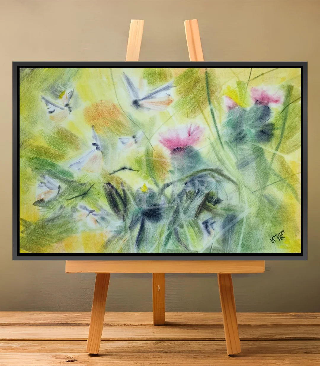 L’Envol des Papillons de Nuit - signé par l'artiste Iryna.